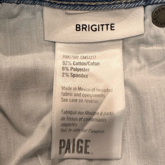 PAIGE Brigette Cropped Boyfriend Jeans Siri Deconstructed size 25 - Picture 6 of 8